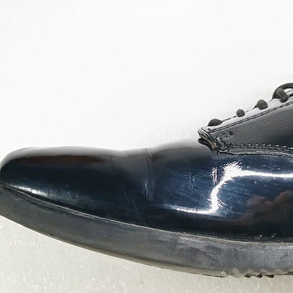 Thorogood Black Leather Uniform Dress Oxfords Mens 10 Made in USA Good Cond - Picture 11 of 15